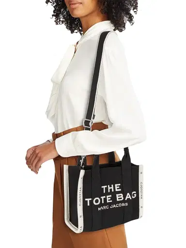 Marc Jacobs Women's The Jacquard Small Tote Bag - Black | Thumbnail 3