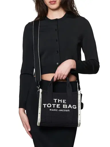 Marc Jacobs Women's The Jacquard Small Tote Bag - Black | Thumbnail 4