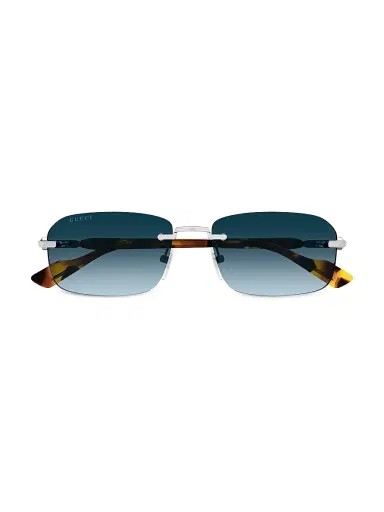 Gucci Men's 125th Street 56MM Rectangular Sunglasses | Thumbnail 2 Gucci Men's 125th Street 56MM Rectangular Sunglasses | Thumbnail 2