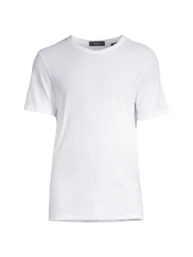 Theory Men's Essential Short-Sleeve Cotton T-Shirt - White