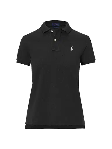 Polo Ralph Lauren Women's Classic Fit Short-Sleeve Polo - Polo Black White - Size XS | Thumbnail 1