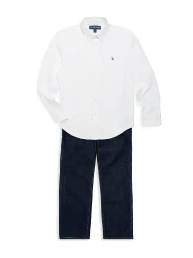 Polo Ralph Lauren Little Boy's & Boy's Cotton Oxford Sport Shirt | Thumbnail 2