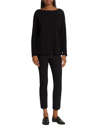 Vince Women's Bobbi Stitch-Front Seamed Mid-Rise Leggings | Thumbnail 2