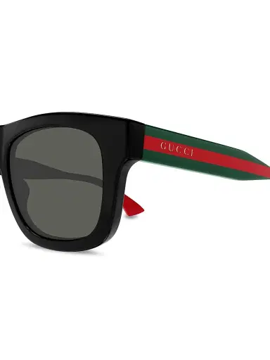Gucci Men's New Pop Web 52MM Square Sunglasses - Black | Thumbnail 4 Gucci Men's New Pop Web 52MM Square Sunglasses - Black | Thumbnail 4