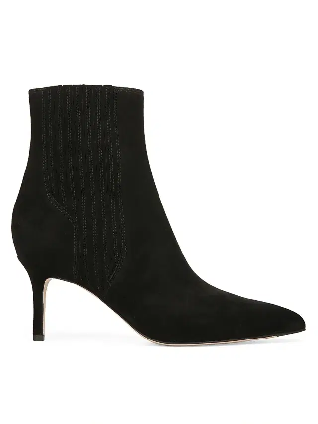 Women's Lisa 70MM Suede Ankle Boots - Black