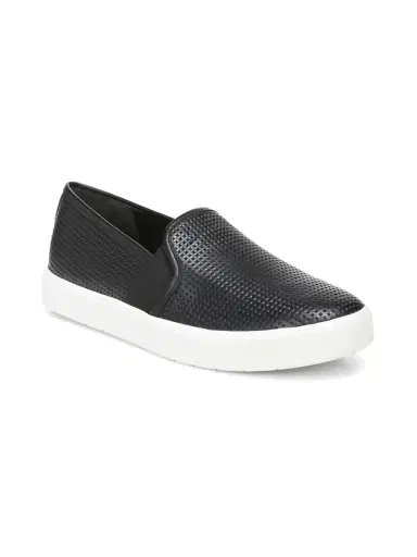 Vince Women's Blair Perforated Leather Slip-On Sneakers - Black - Size 7.5 | Thumbnail 2