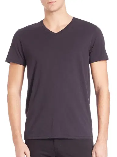 Vince Men's Short-Sleeve V-Neck T-Shirt - Black - Size XXL | Thumbnail 1