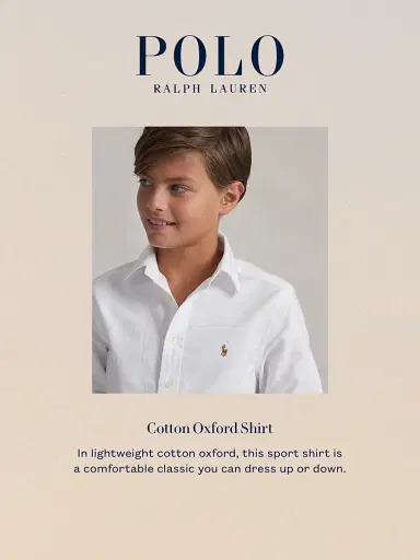 Polo Ralph Lauren Little Boy's & Boy's Cotton Oxford Sport Shirt - Light Blue - Size 3 | Thumbnail 4