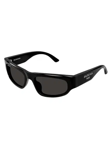 Balenciaga Men's 56MM Rectangular Sunglasses - Black | Thumbnail 1