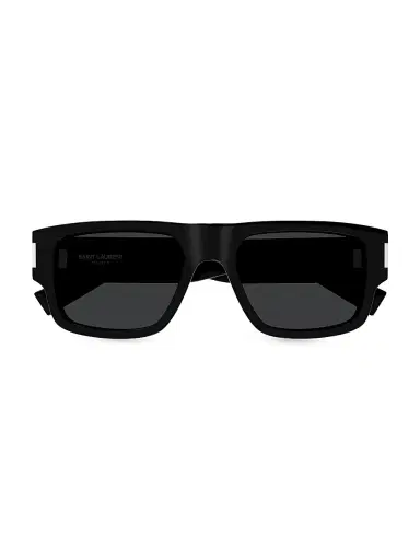 Saint Laurent Men's Naked Wirecore 55MM Square Sunglasses - Black Dark Grey | Thumbnail 3 Saint Laurent Men's Naked Wirecore 55MM Square Sunglasses - Black Dark Grey | Thumbnail 3