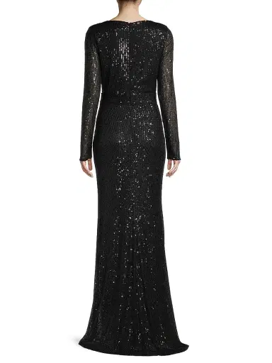 Mac Duggal Women's Sequined Evening Gown - Black - Size 14 | Thumbnail 5 Mac Duggal Women's Sequined Evening Gown - Black - Size 14 | Thumbnail 5