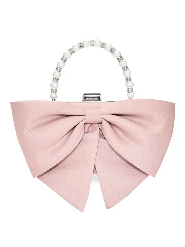 SACHIN BABI Women's Bubbly Crystal & Imitation Pearl-Embellished Bow Clutch - Rose Quartz