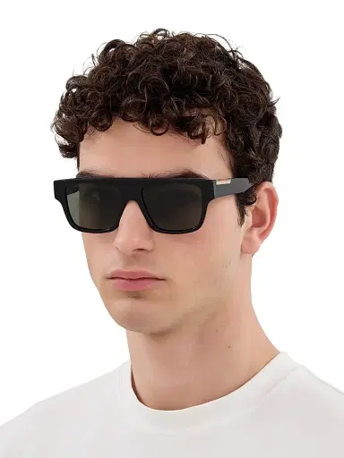 Gucci Men's Subtle Web 53MM Square Sunglasses - Black | Thumbnail 2 Gucci Men's Subtle Web 53MM Square Sunglasses - Black | Thumbnail 2