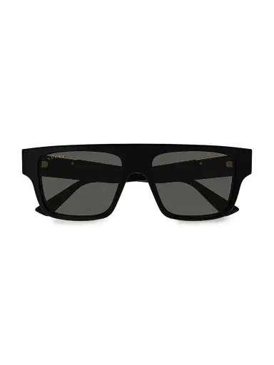 Gucci Men's Subtle Web 53MM Square Sunglasses - Black | Thumbnail 3 Gucci Men's Subtle Web 53MM Square Sunglasses - Black | Thumbnail 3