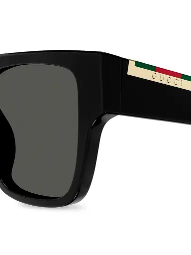 Gucci Men's Subtle Web 53MM Square Sunglasses - Black | Thumbnail 4 Gucci Men's Subtle Web 53MM Square Sunglasses - Black | Thumbnail 4