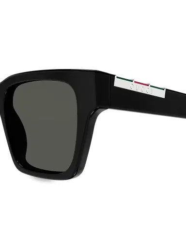 Gucci Men's Subtle Web GG 51MM Square Sunglasses - Black | Thumbnail 3 Gucci Men's Subtle Web GG 51MM Square Sunglasses - Black | Thumbnail 3