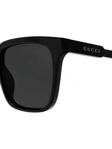 Gucci Men's Light Acetate 53MM Rectangular Sunglasses - Black | Thumbnail 3