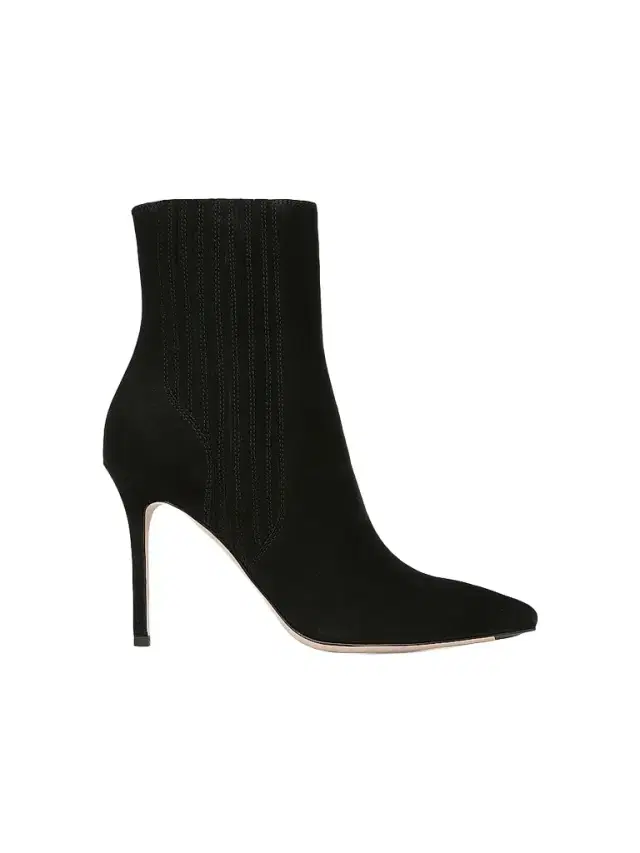Women's Lisa 95MM Suede Ankle Boots - Black