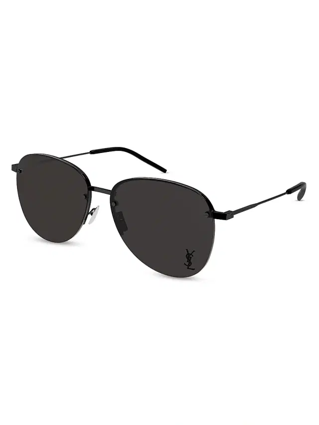 Saint Laurent Men's Metal 61MM Navigator Sunglasses - Black