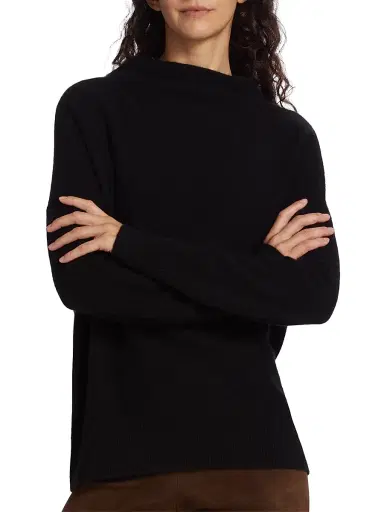 Vince Women's Funnelneck Cashmere Sweater | Thumbnail 3 Vince Women's Funnelneck Cashmere Sweater | Thumbnail 3