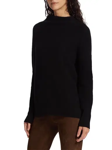 Vince Women's Funnelneck Cashmere Sweater | Thumbnail 4 Vince Women's Funnelneck Cashmere Sweater | Thumbnail 4