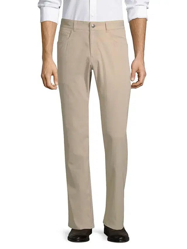 Peter Millar Men's Performance Five-Pocket Pants - Khaki