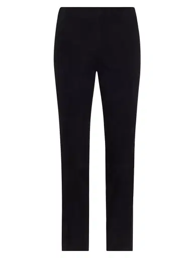 Vince Women's Stretch-Suede Cropped Pants | Thumbnail 1