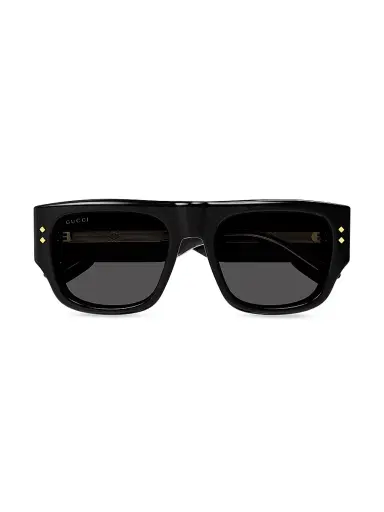 Gucci Men's Nouvelle Vague 54MM Square Acetate Sunglasses - Black | Thumbnail 2 Gucci Men's Nouvelle Vague 54MM Square Acetate Sunglasses - Black | Thumbnail 2