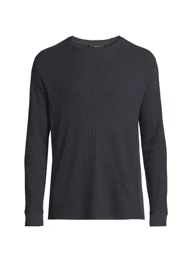 Vince Men's Thermal Crewneck Long-Sleeve T-Shirt | Thumbnail 1 Vince Men's Thermal Crewneck Long-Sleeve T-Shirt | Thumbnail 1