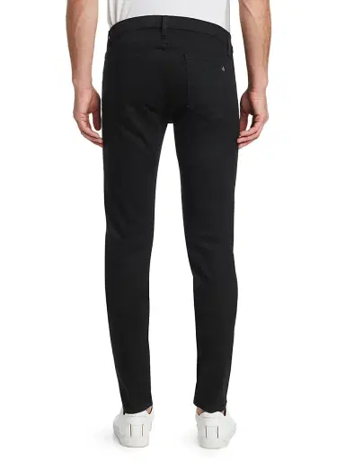 rag & bone Men's Fit 1 Rinse Wash Stretch Extra-Slim Jeans - Black | Thumbnail 4