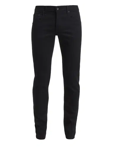 rag & bone Men's Fit 1 Rinse Wash Stretch Extra-Slim Jeans - Black | Thumbnail 6