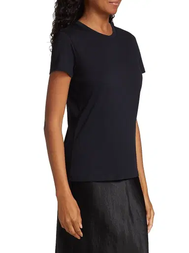 Vince Women's Cotton Crewneck T-Shirt | Thumbnail 4 Vince Women's Cotton Crewneck T-Shirt | Thumbnail 4