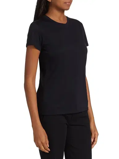 Vince Women's Cotton Crewneck T-Shirt - Black - Size XXS | Thumbnail 5