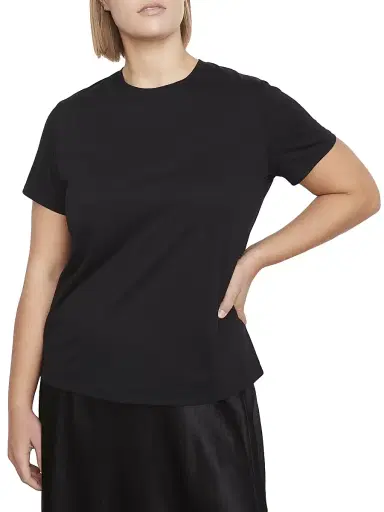 Vince Women's Cotton Crewneck T-Shirt - Black - Size XXS | Thumbnail 7