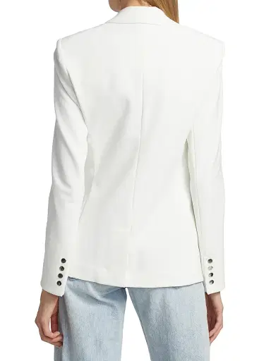 Veronica Beard Women's Core Scuba Jacket - White - Size 14 | Thumbnail 5 Veronica Beard Women's Core Scuba Jacket - White - Size 14 | Thumbnail 5