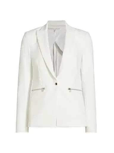 Veronica Beard Women's Core Scuba Jacket - White - Size 14 | Thumbnail 1 Veronica Beard Women's Core Scuba Jacket - White - Size 14 | Thumbnail 1