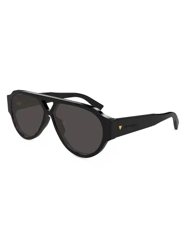Bottega Veneta Men's Bold Triangle Stud 59MM Pilot Sunglasses | Thumbnail 1 Bottega Veneta Men's Bold Triangle Stud 59MM Pilot Sunglasses | Thumbnail 1