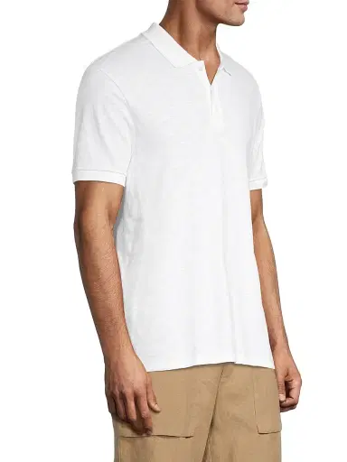 Vince Men's Classic Polo Shirt - White - Size XXL | Thumbnail 4