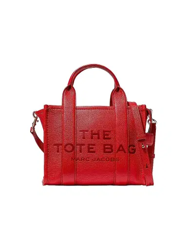 Marc Jacobs Women's The Leather Small Tote Bag - True Red | Thumbnail 1 Marc Jacobs Women's The Leather Small Tote Bag - True Red | Thumbnail 1