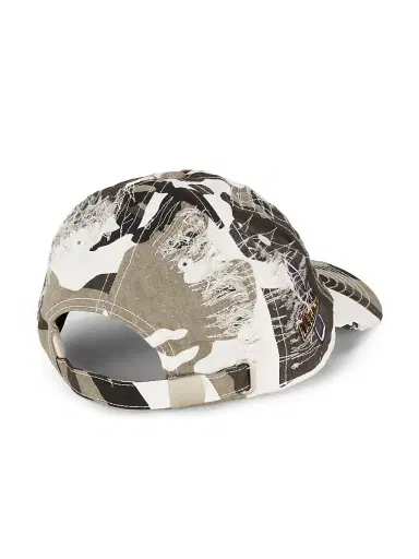 Who Decides War Men's Dale Camo Cotton Baseball Cap - Vintage Grey Multi | Thumbnail 2