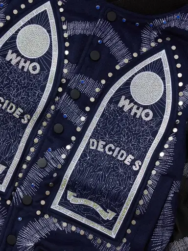 Who Decides War Men's Hardware Cathedral Varsity Jacket - Coal Indigo - Size XXXL | Thumbnail 6 Who Decides War Men's Hardware Cathedral Varsity Jacket - Coal Indigo - Size XXXL | Thumbnail 6