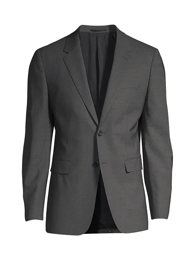 Theory Men's Chambers Slim-Fit Wool Sportcoat - Mid Charcoal