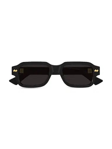 Bottega Veneta Men's Intrecciato Wirecore 50MM Rectangular Sunglasses | Thumbnail 2
