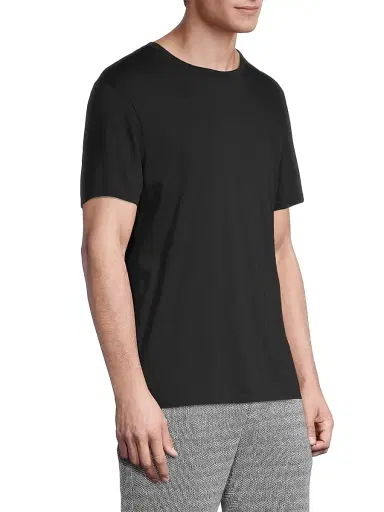 Vince Men's Crewneck Short-Sleeve T-Shirt - Black - Size XXL | Thumbnail 4