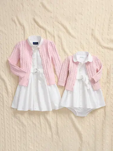 Polo Ralph Lauren Girl's Cable-Knit Cotton Cardigan | Thumbnail 5 Polo Ralph Lauren Girl's Cable-Knit Cotton Cardigan | Thumbnail 5