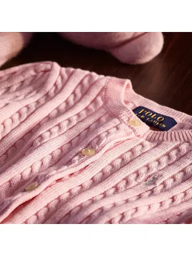 Polo Ralph Lauren Girl's Cable-Knit Cotton Cardigan | Thumbnail 8 Polo Ralph Lauren Girl's Cable-Knit Cotton Cardigan | Thumbnail 8