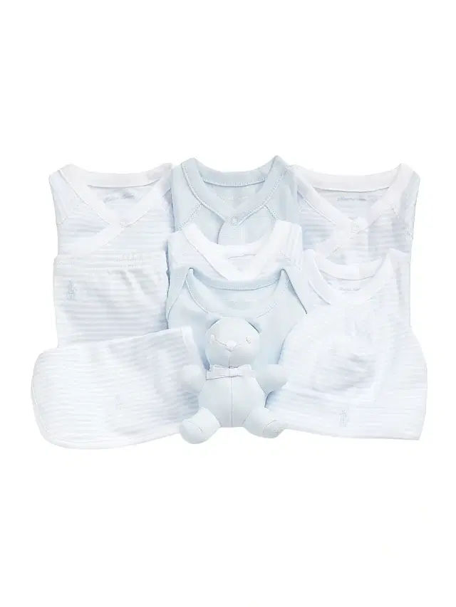 Polo Ralph Lauren Baby's 11-Piece Essential Cotton Set - Beryl Blue 6 Months