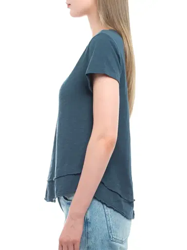 Wilt Women's Short Sleeve Mock Layer T-Shirt - Legion Blue | Thumbnail 4