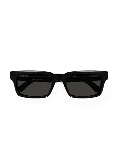 Balenciaga Men's Weekend 55MM Rectangular Sunglasses - Black Dark Grey | Thumbnail 2 Balenciaga Men's Weekend 55MM Rectangular Sunglasses - Black Dark Grey | Thumbnail 2