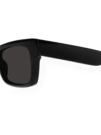 Balenciaga Men's Weekend 55MM Rectangular Sunglasses - Black Dark Grey | Thumbnail 4 Balenciaga Men's Weekend 55MM Rectangular Sunglasses - Black Dark Grey | Thumbnail 4